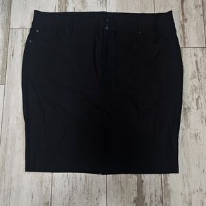 NWT Torrid Ponte Classic Black Women's Skirt 26